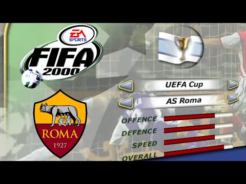 [PC] FIFA 2000 | AS ROMA | EFA/UEFA CUP | WORLD CLASS DIFFICULTY