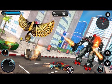 US Police Transform Cop Robot Bike Pigeon Game || Robot Transform Games