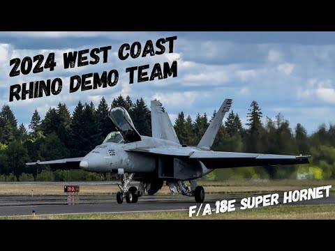 US Navy F/A-18E Super Hornet Demo - Oregon International Airshow 2024 [FULL DEMO]