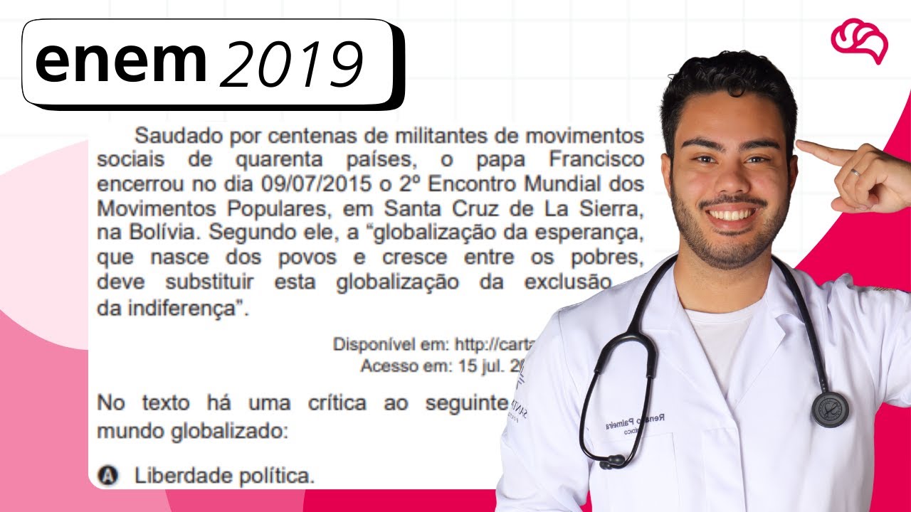 Resolução em Vídeo — Questão 83 ENEM 2019