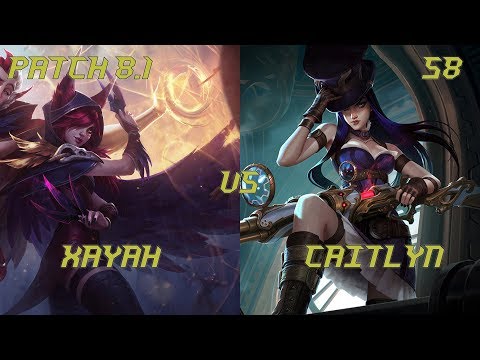 Xayah vs Caitlyn bot lane|Season 8|Patch 8.1|Solo/Duo Ranked|10th game in provisional