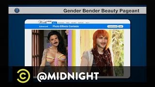 Doug Benson, Tom Lennon, Paul Scheer - Gender Bender Beauty Pageant - @midnight w/ Chris Hardwick