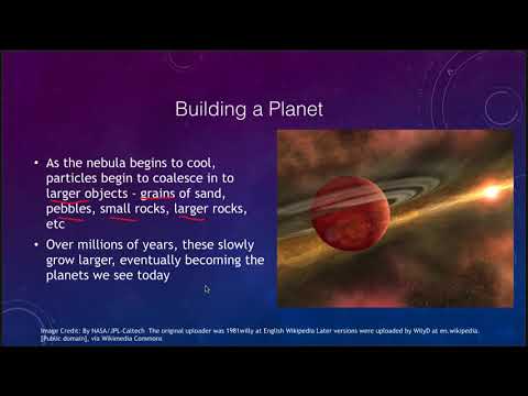 Lesson 7 - Lecture 4 - Formation of the Solar System - OpenStax - OpenStax
