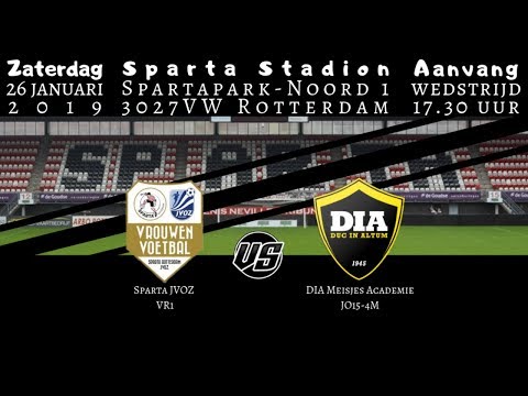 Sparta JVOZ VR1 vs DIA Meisjes Academie (JO15-4M)