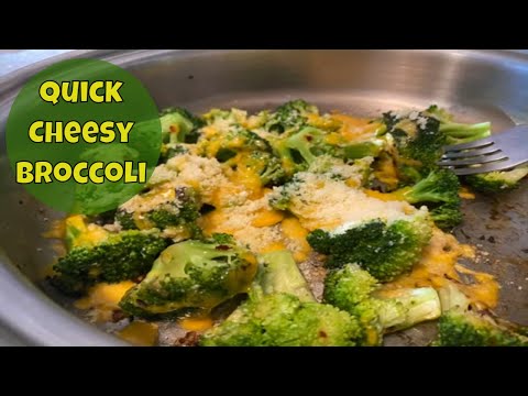 Quick Cheesy Broccoli Recipe - Fast, Easy and DELICIOUS Cheesy Skillet Broccoli Recipe