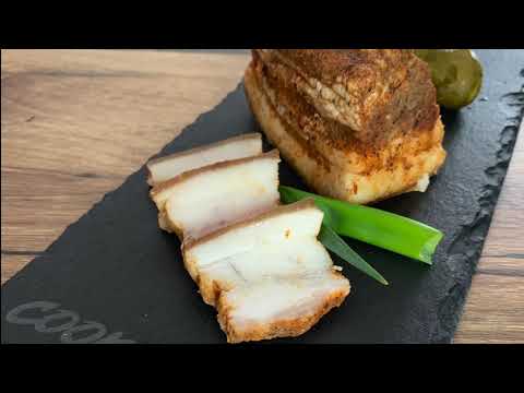 Bauchspeck  /Speck einfach selbstgemacht russisch /Сало 4K