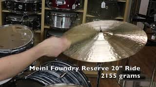 Video thumbnail for Meinl 20" Byzance Foundry Reserve Ride Cymbal-Demo of Exact Cymbal - 2155 grams by Columbus Percussion
