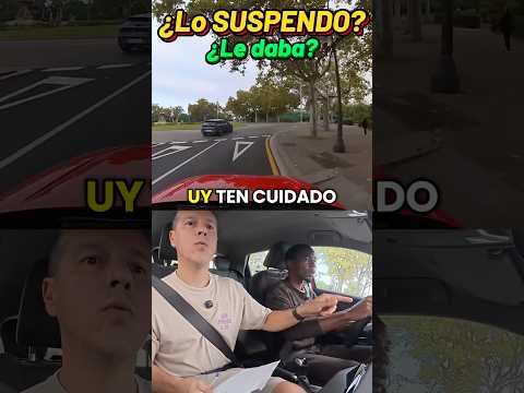 ¿Lo SUSPENDO? 🤔 #aprenderaconducir # #practicasdecoche #autoescuela #examendecoche
