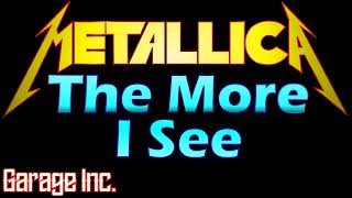 METALLICA - The More I See #metallica #music #metal #Discharge #hetfield #garage #inc #live #1998