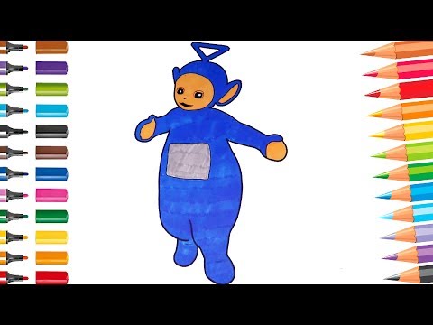 Tinky Winky Colouring Teletubbies Fun Coloring Pages for Kids