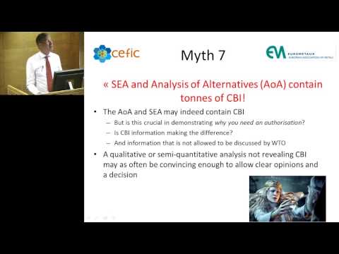 Day 2. 02: Erwin Annys, Cefic - “Unauthorised” myths of Applications for Authorisation
