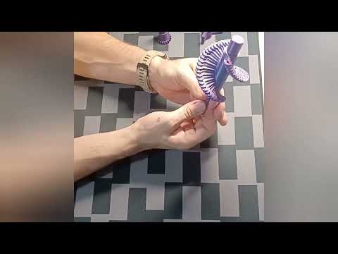 Magic spiral assembly process. 3D model available on Makerworld