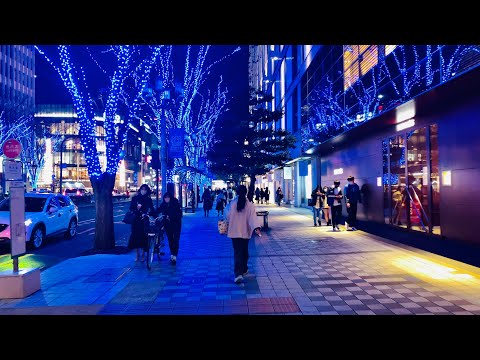 【4K】2020 Christmas in Nagoya ( Sakae Station) - Japan Night Walking Tour