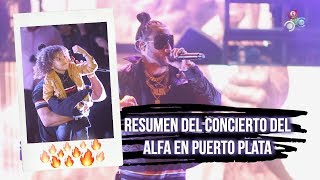 Resumen del concierto De “El Alfa” en El Anfiteatro Juan Lockward de Puerto Plata