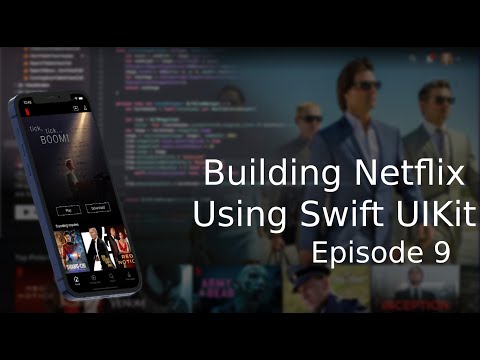 Building Netflix App in Swift 5 and UIKit (Xcode 13, 2021) - Episode 9 - SearchViewController Part 1 thumbnail