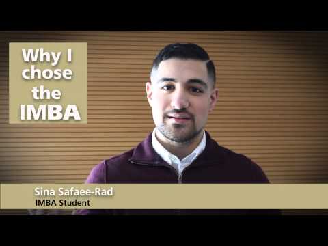 Why I chose the IMBA program? - Sina Safaee-Rad