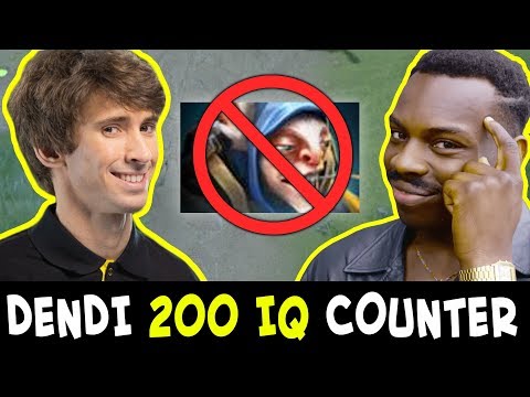 Dendi 200 IQ COUNTER PICK — Meepo mid DESTROYED