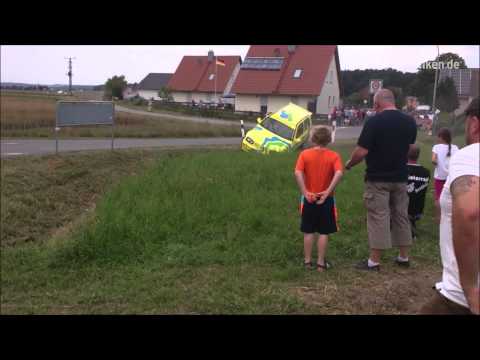 Die Unfälle der 1. ADAC-Sprint-Rallye des Automobilclubs Höchstadt