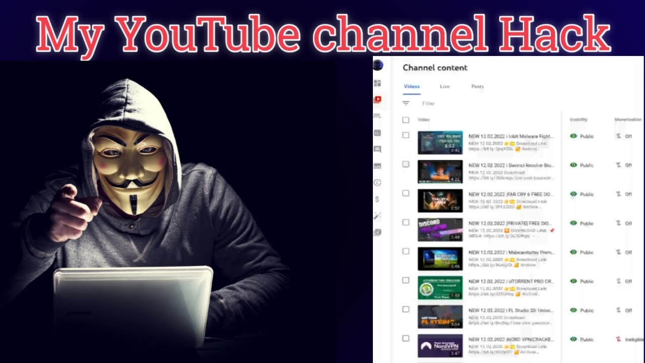 My YouTube channel hack 😭😰#devguru3605