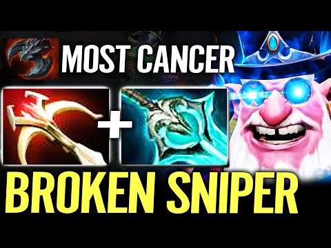 Probably Most Broken Sniper Build with Max Movement Speed Immortal Rank Gameplay Dota 2