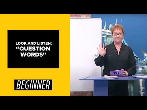 Beginner Level Look and Listen Question Words | English For You