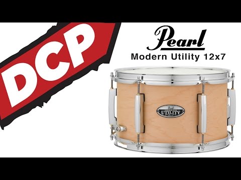 Pearl Modern Utility Maple Snare Drum 12x7 Satin Black image 3