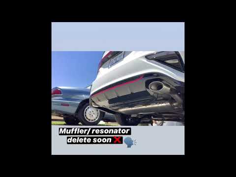 Kia Forte GT Stock exhaust VS Muffler/Resonator Delete with quad tips