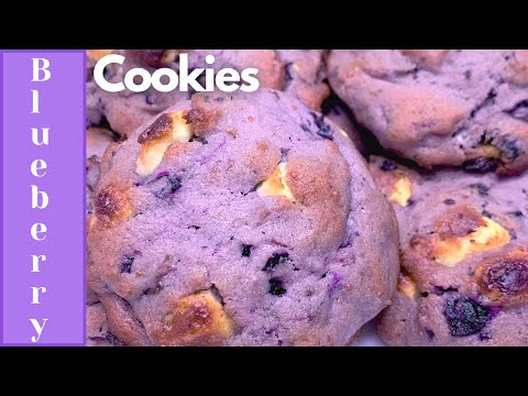 Blueberry cookies | Eggless Blueberry Cookies