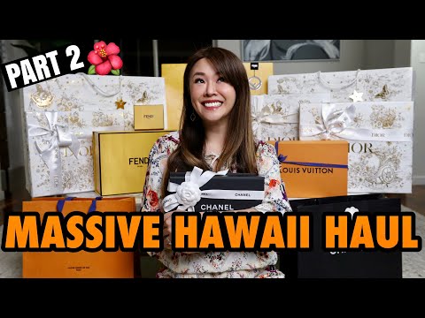 MASSIVO HAVAÍ LUXURY UNBOXING HAUL com preços USD/AUD | Chanel, LV, Dior & Fendi | Parte 2🌺