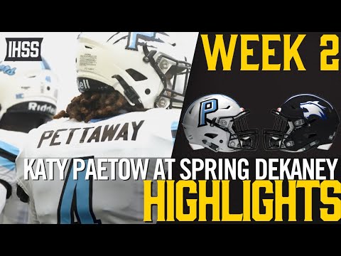 Epic High School Football Match: Katy Paetow vs. Spring Dekaney Highlights