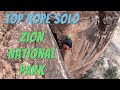 Top Rope Solo Climbing Zion National Park