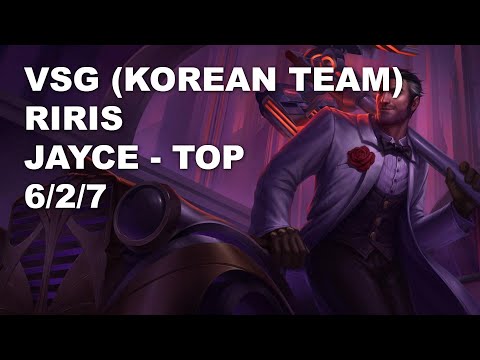 VSG (Korean Team) Riris Top Jayce vs Maokai - KR Grandmaster Patch 10.9