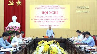 Hội nghị thống nhất một số nhiệm vụ của Ủy ban bầu cử đại biểu Hội đồng nhân dân phường Tam Điệp nhiệm kỳ 2026-2031 trên địa bàn phường