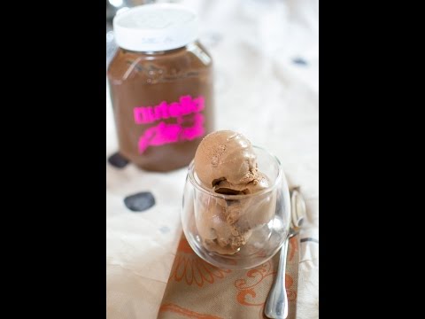 Glace au Nutella, Nutella ice cream, ايس كريم النوتيلا
