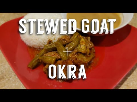 HAITIAN STEWED GOAT WITH OKRA | KALALOU SOS GOMBO AK VYANN KABRIT | ENGLISH | A TASTE OF K - PART 2