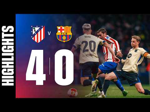 HIGHLIGHTS | ATLETICO MADRID 4 vs 0 FC BARCELONA | COPA DEL REY 25/26