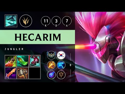 Hecarim Jungle vs Zed - KR Challenger Patch 25.17