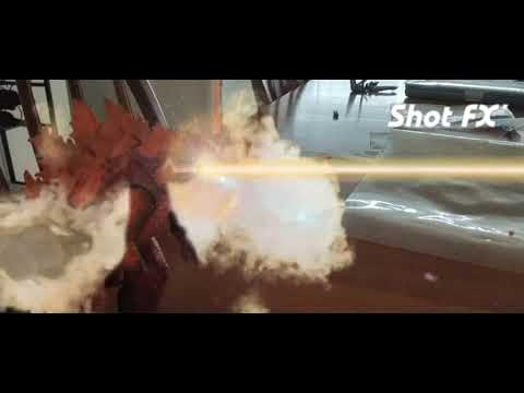 Burning Godzilla's Atomic Breath Obliterates Male M.U.T.O