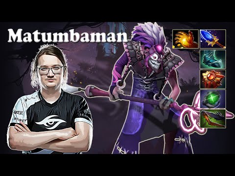 Matumbaman - Dazzle Offlane vs qojqva Broodmother | Dota 2 7.29d Gameplay