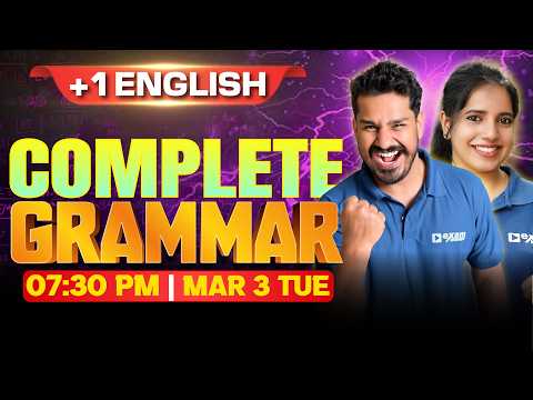 Plus One English Public Exam | Complete Grammar | Exam Winner
