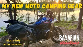 My new equipment, camping gear and moto bags for the Trans Euro Trail. Adventure Motorcycle travel.