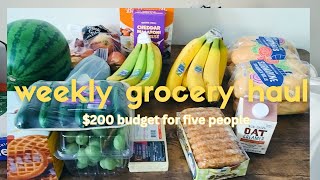 weekly grocery haul (Costco + Trader Joe's)