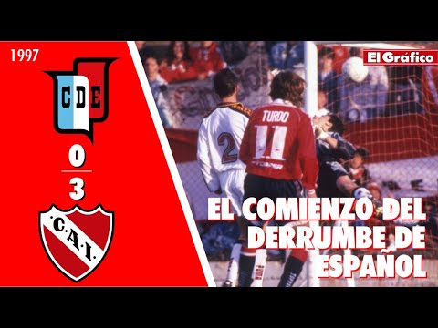 TORNEO APERTURA 1997: DEPORTIVO ESPAÑOL 0 INDEPENDIENTE 3