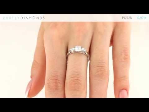 Diamond Ring PD528: 0.97ct - Purely Diamonds