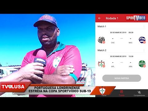 RENAN FELIPE FALA DA ESTRÉIA DA COPA SPORTVÍDEO SUB-19