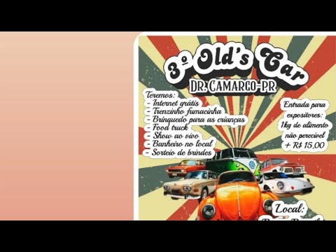 3 OLDS CARS DOUTOR CAMARGO - PARANÁ ( ENCONTRO DE CARROS ANTIGOS)