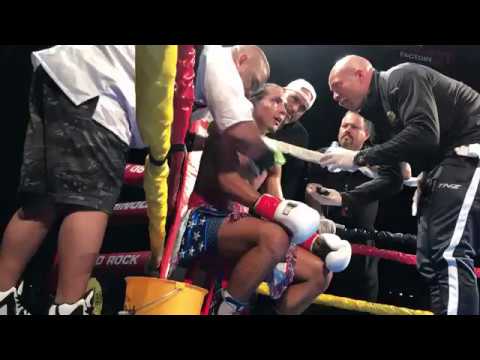 Harold Calderon getting advice from his corner at Hardrock Casino Hollywood