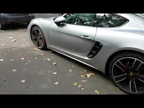 2018 silver porsche 718 cayman S 350 ch in PAris France