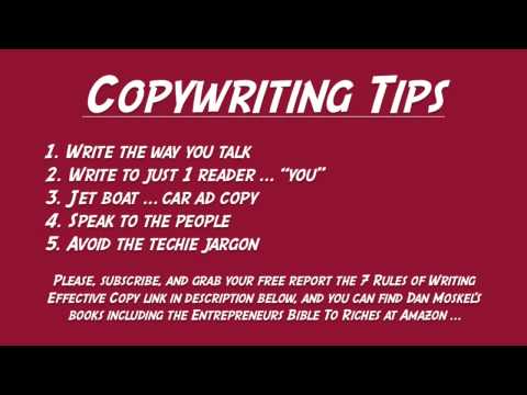 Copywriting Tips - Write in a Conversational Tone
