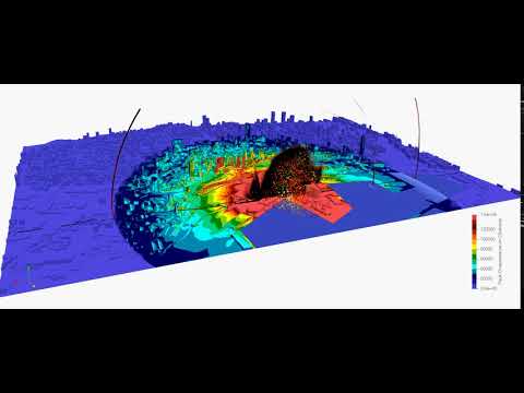 Beirut Ammonium Nitrate explosion simulation